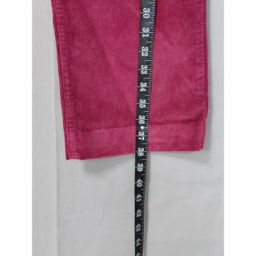 Eddie Bauer Red Stretch Pants Women Size 6 Tall